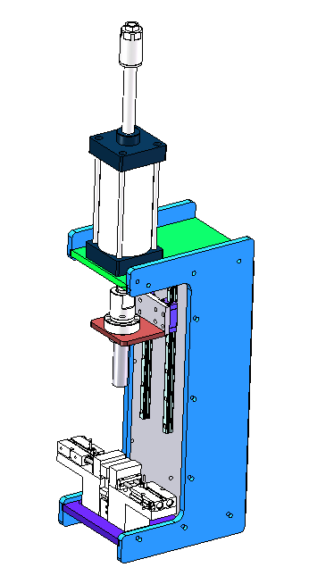 分割器浮动平台压装sw21可编辑